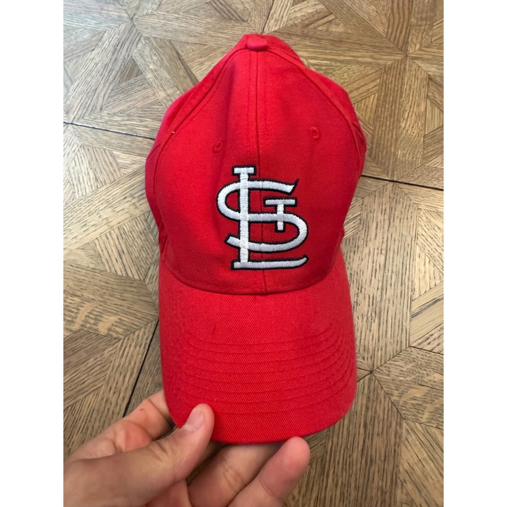 Vintage‎ Logo Athletic St Louis Cardinals Snapback Hat Red MLB Baseball Cap 12